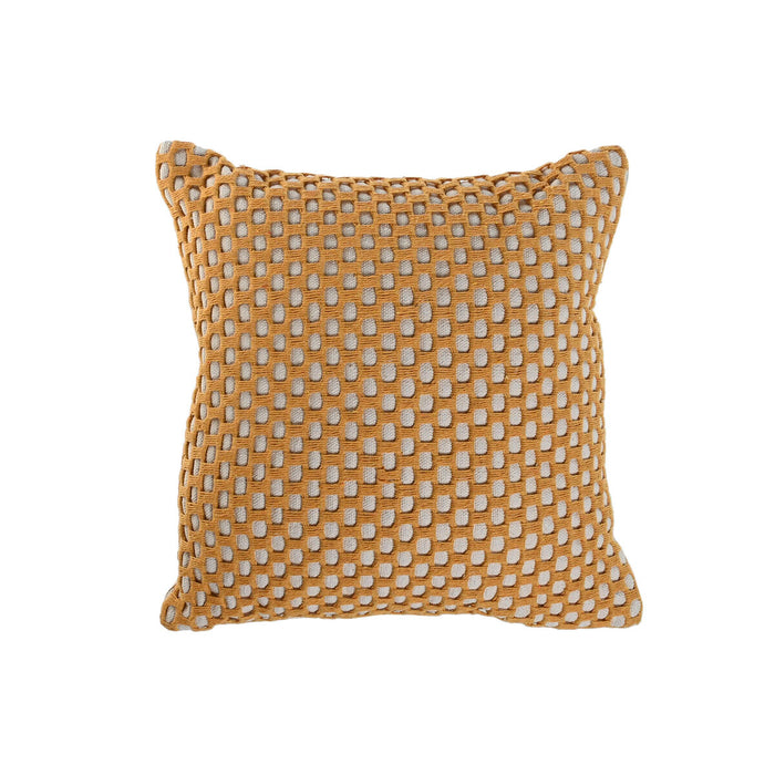 Cushion Home ESPRIT Mustard Fringe Boho 45 x 45 cm