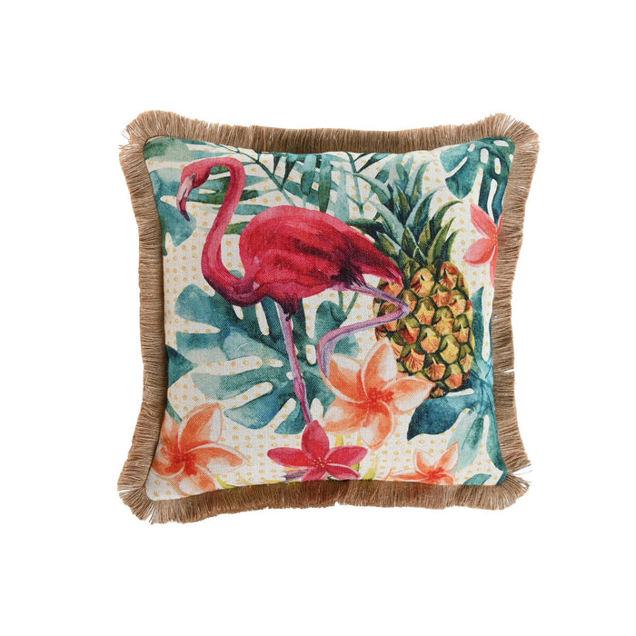 Cushion Home ESPRIT Fringe Tropical 45 x 45 cm