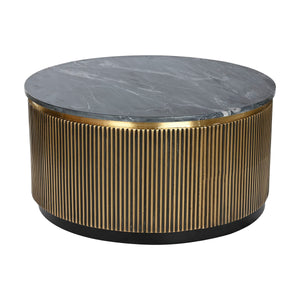 Centre Table Home ESPRIT Brass Marble 90,5 x 90,5 x 45,5 cm