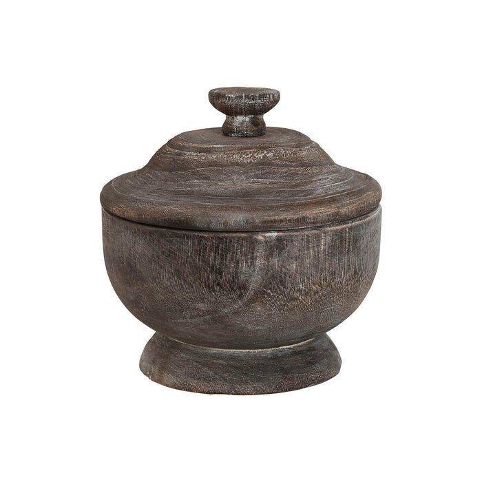 Tibor Home ESPRIT Dark grey Paolownia wood 20 x 20 x 20 cm