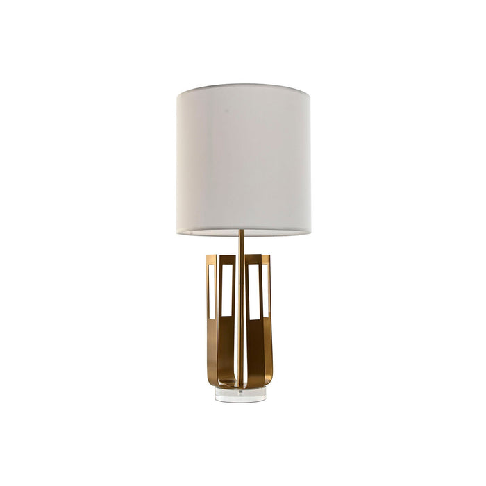 Desk lamp Home ESPRIT White Golden Iron 50 W 220 V 35 x 35 x 78 cm