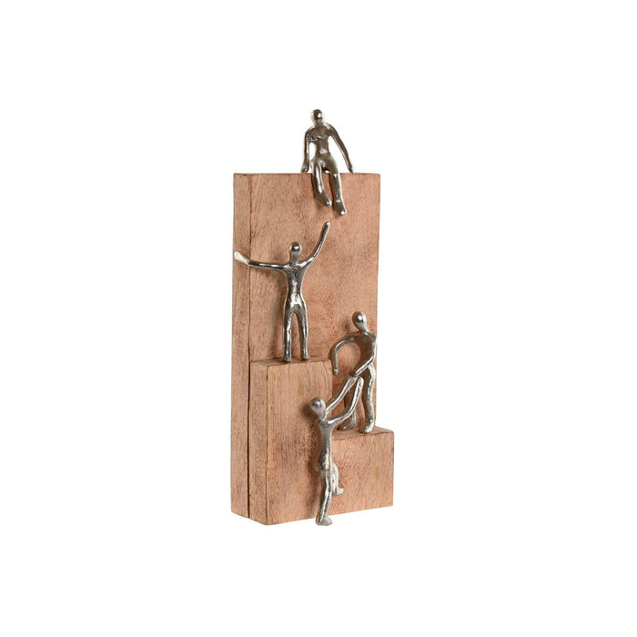 Decorative Figure Home ESPRIT Brown Silver Natural 15 x 10 x 39 cm