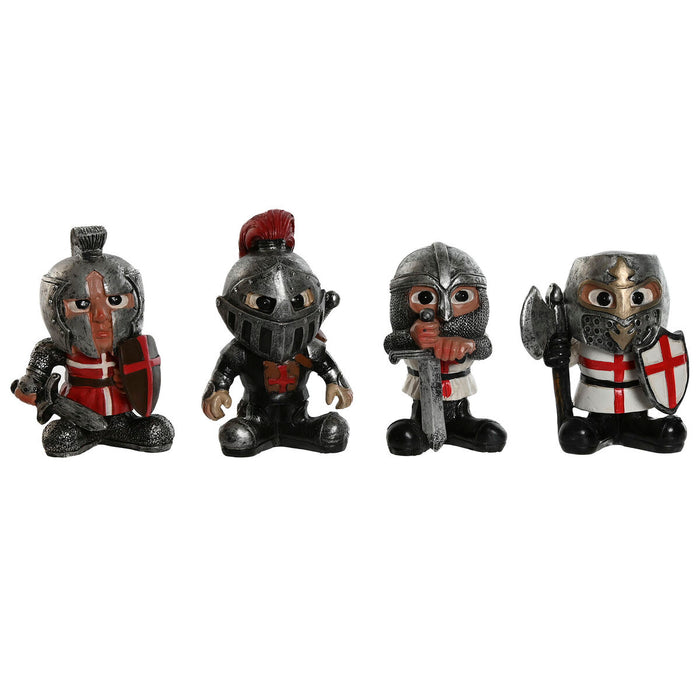 Decorative Figure Home ESPRIT Red Grey 7 x 4 x 9 cm (4 Units)