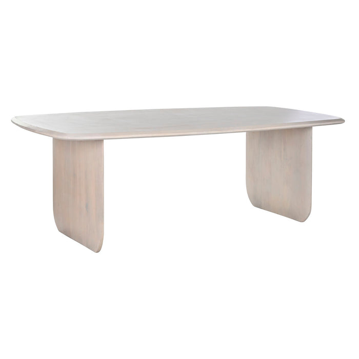 Dining Table Home ESPRIT White Mango wood 218 x 100 x 76 cm