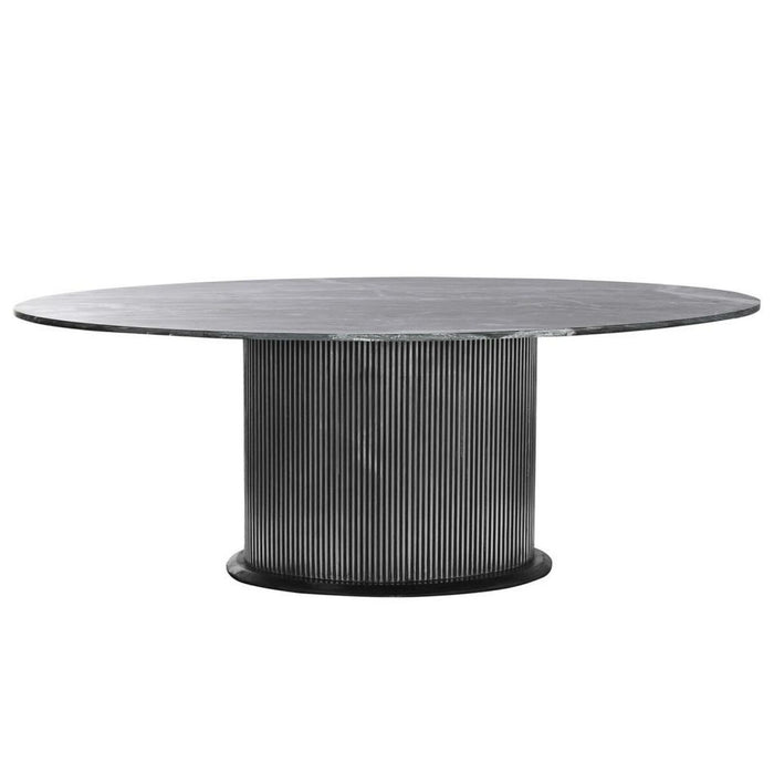 Dining Table Home ESPRIT Brass Marble 200 x 110 x 76 cm