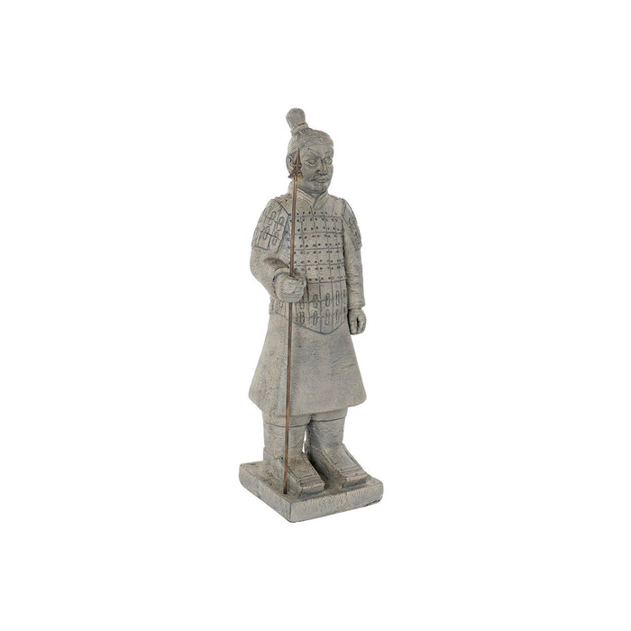 Decorative Figure Home ESPRIT Grey Oriental Warrior 37 x 36 x 120 cm