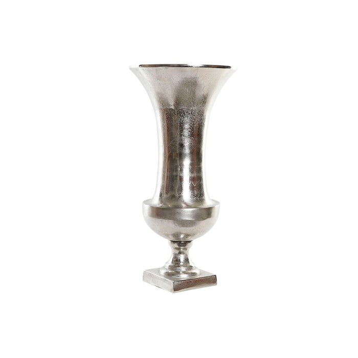 Vase Home ESPRIT Silver Aluminium Modern Wineglass 24 x 24 x 49 cm