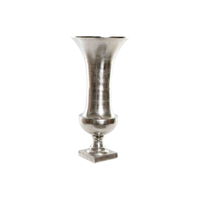 Vase Home ESPRIT Silver Aluminium Modern Wineglass 28,5 X 28,5 X 61,5 cm