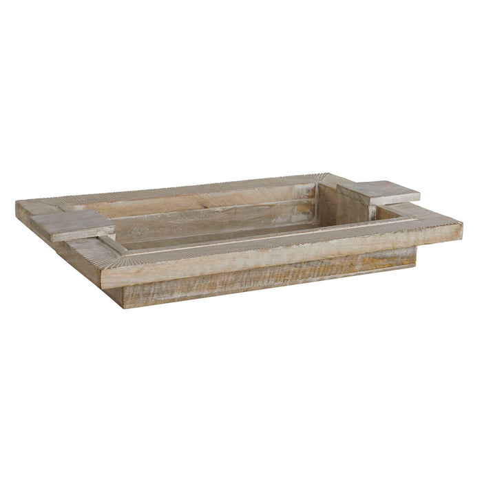 Snack tray Home ESPRIT White Modern Stripped 48 X 30,5 X 7,5 cm