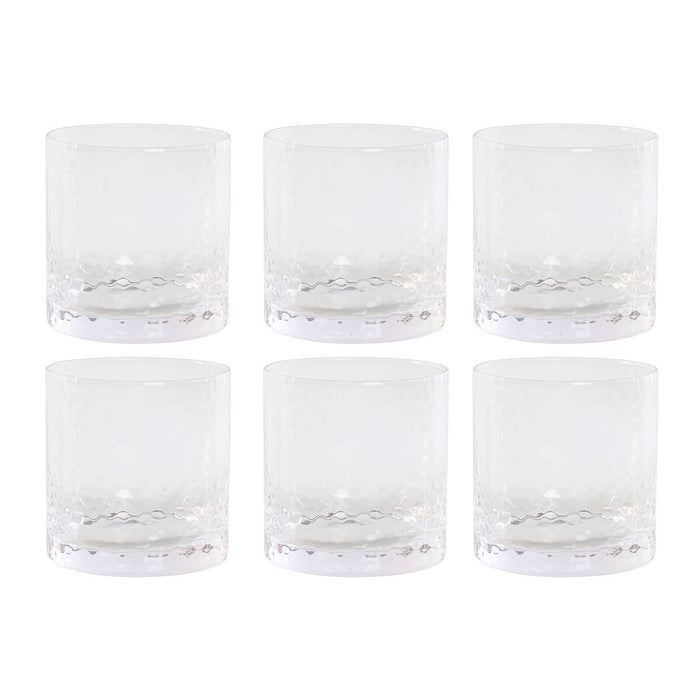 Set of glasses Home ESPRIT Transparent Crystal With relief (6 Units)