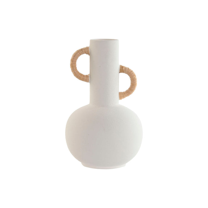 Vase Home ESPRIT White Natural Stoneware 15,5 X 15 X 24 cm