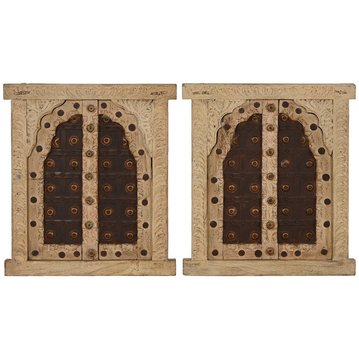 Wall Decoration Home ESPRIT Beige Natural Window 45 X 5 X 51 cm