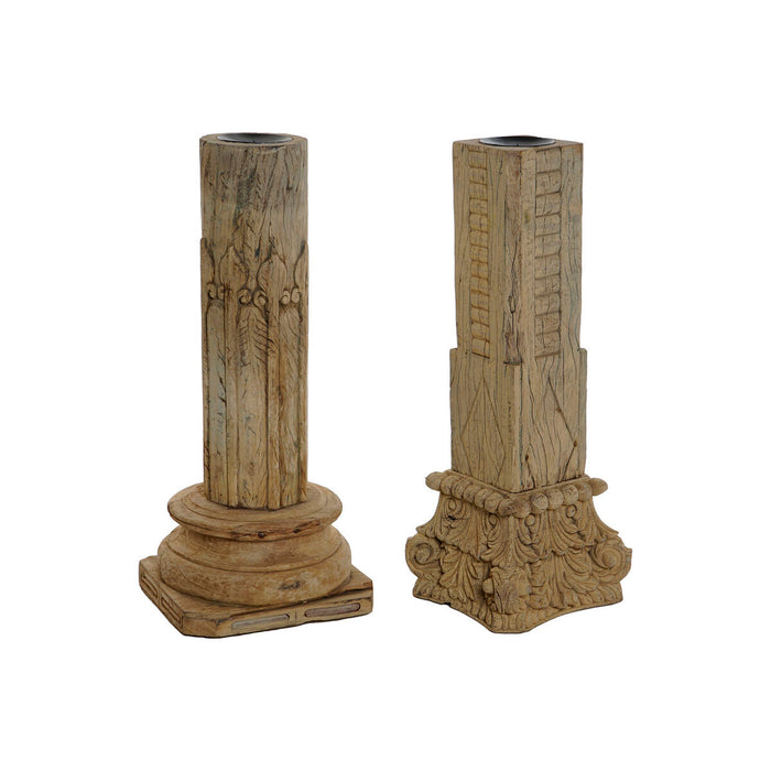 Decorative Figure Home ESPRIT Brown Column 30 x 30 x 75 cm