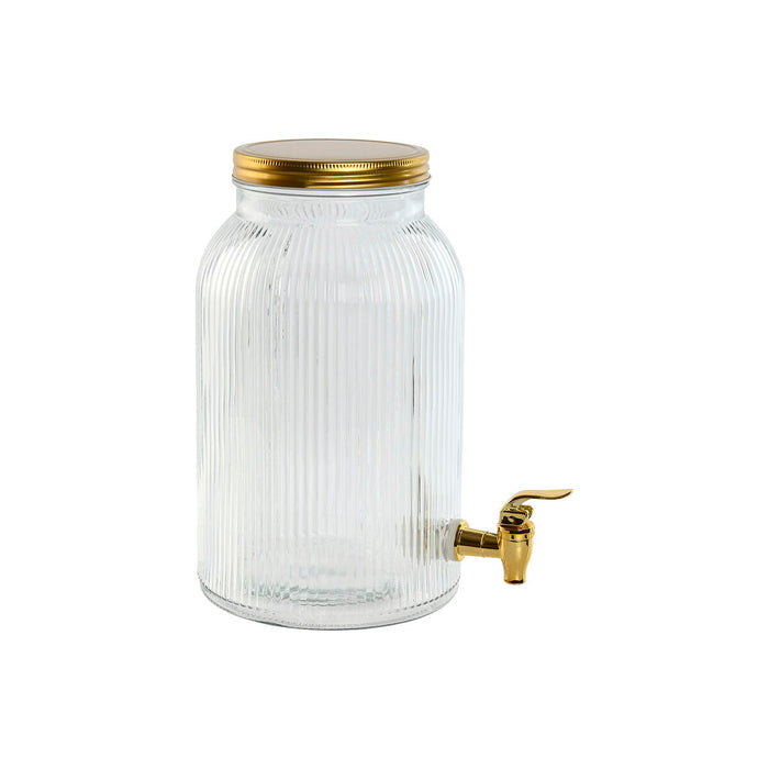 Water Dispenser Home ESPRIT Golden Metal Crystal 5,5 L 18 x 23,5 x 30 cm