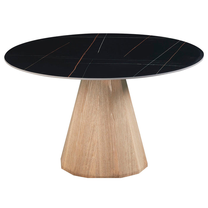 Dining Table Home ESPRIT Ceramic MDF Wood 120 x 120 x 75 cm