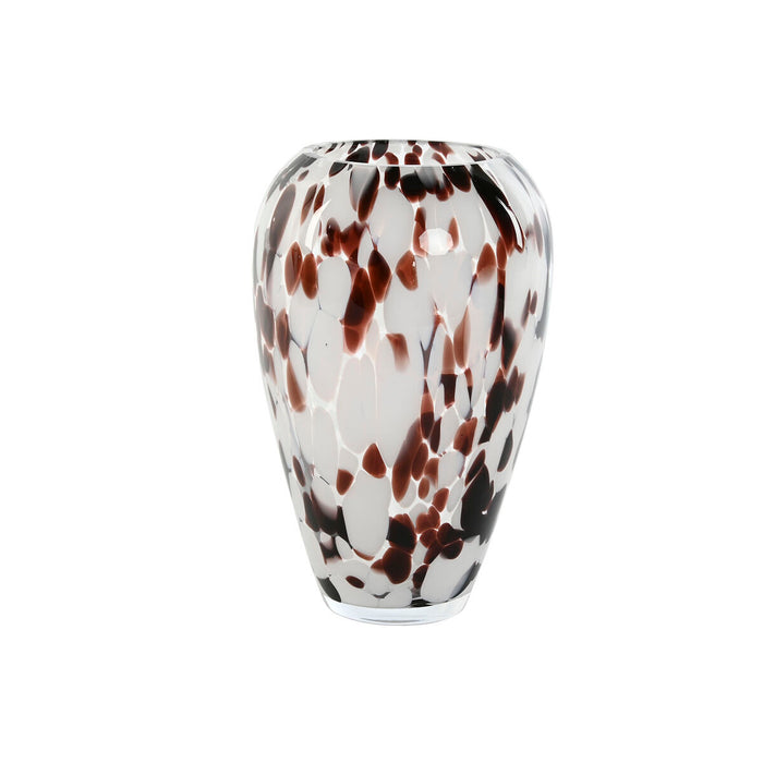 Vase Home ESPRIT White Brown Crystal Modern 15,5 X 15,5 X 24,5 cm