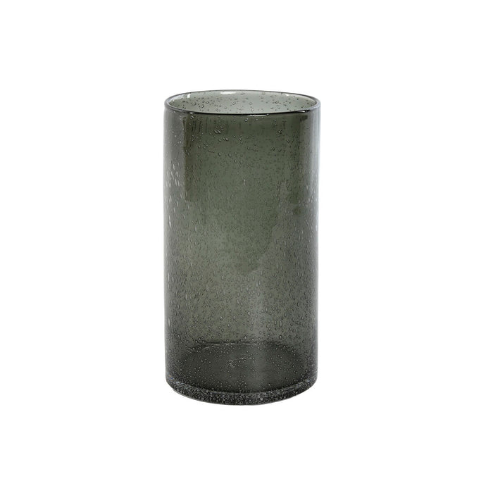 Vase Home ESPRIT Green Crystal Modern 13,7 X 13,7 X 25,6 cm