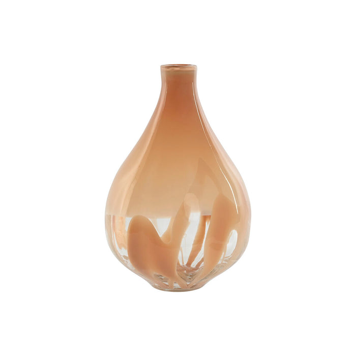 Vase Home ESPRIT Peach Crystal Modern 22 x 22 x 33,5 cm