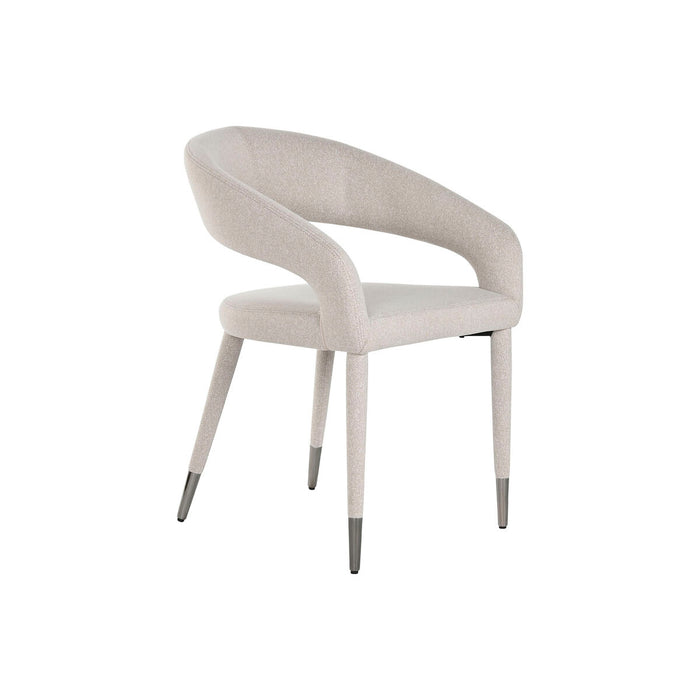 Dining Chair Home ESPRIT Beige Polyester Metal 57,5 X 60 X 81 cm