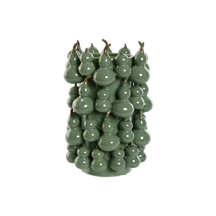 Vase Home ESPRIT Green Stoneware Tropical 25 x 25 x 30 cm