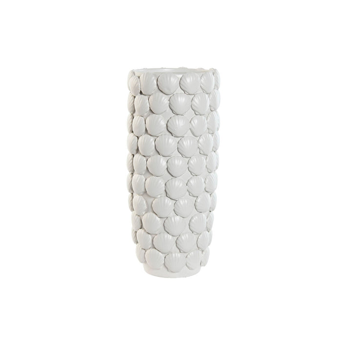 Vase Home ESPRIT White Stoneware Mediterranean 15,5 X 15,5 X 33,5 cm