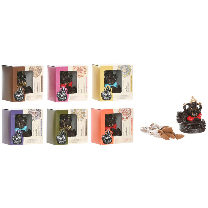 Essential oil burner Home ESPRIT Ceramic Mandala Indian Man 13 x 8 x 12,5 cm Incense (6 Units)