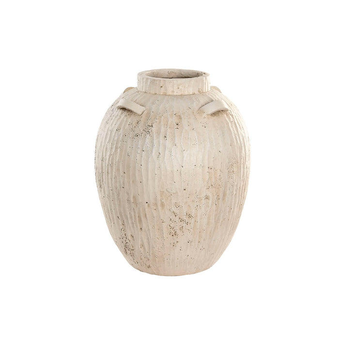 Vase Home ESPRIT White Magnesium 38 x 38 x 48 cm
