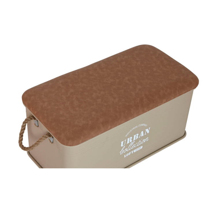 Set of Chests Home ESPRIT Polyurethane Metal Urban 69,5 X 36,5 X 38,5 cm (3 Units)