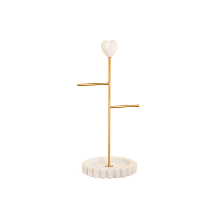 Jewellery Stand Home ESPRIT White Golden Metal 16 x 13 x 32 cm