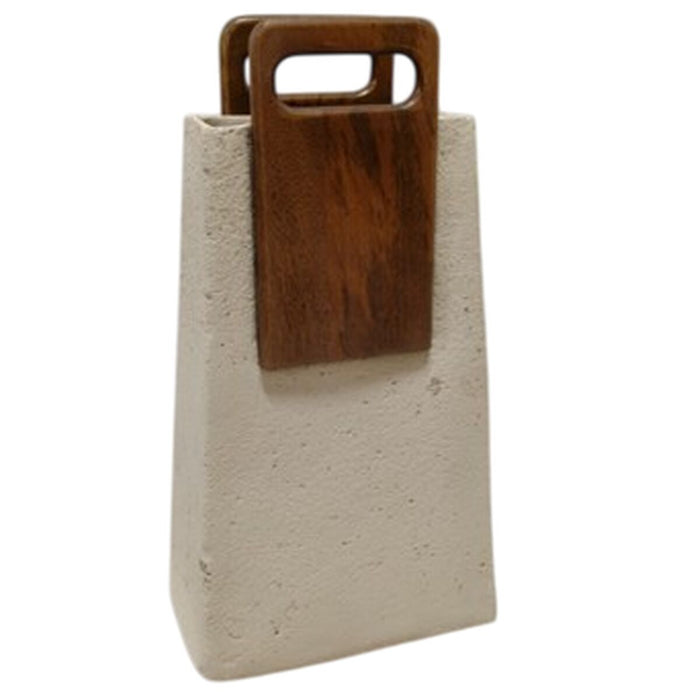 Vase Home ESPRIT Brown Beige Mango wood Papier-mâché