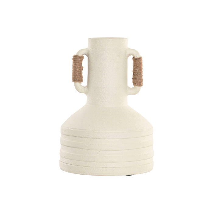 Vase Home ESPRIT White Light brown Terracotta