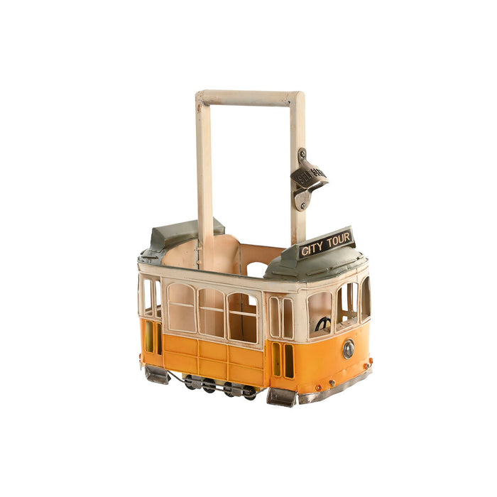 Bottle rack Home ESPRIT Yellow White 28 X 17 X 37 CM