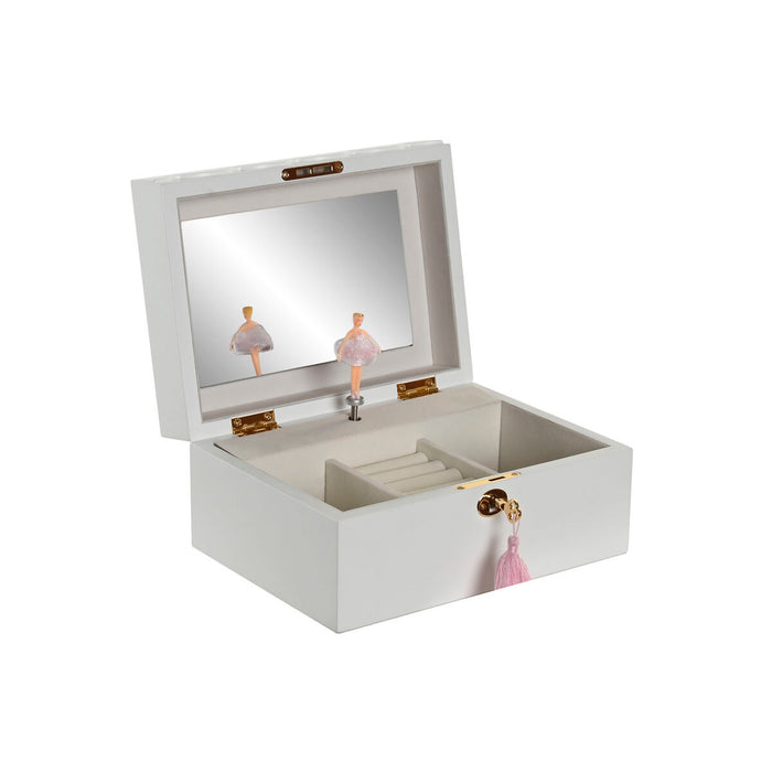 Jewelry box Home ESPRIT White Wood Mirror