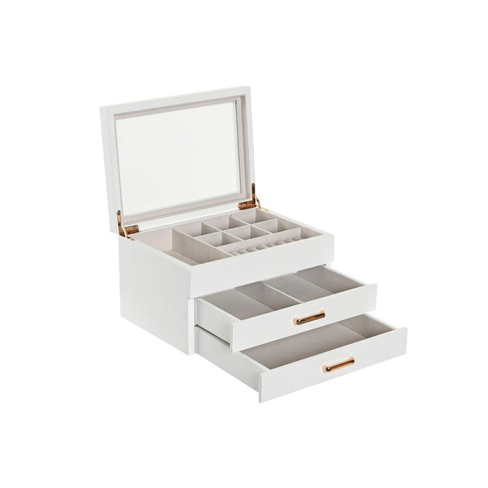 Jewelry box Home ESPRIT White Wood Crystal