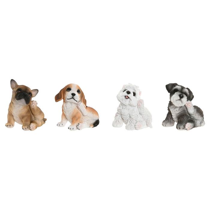 Decorative Figure Home ESPRIT Multicolour Dog 13,5 X 12 X 17 CM (4 Units)