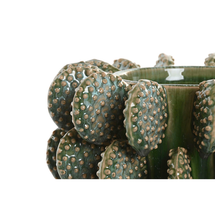 Vase Home ESPRIT Green Ceramic Tropical