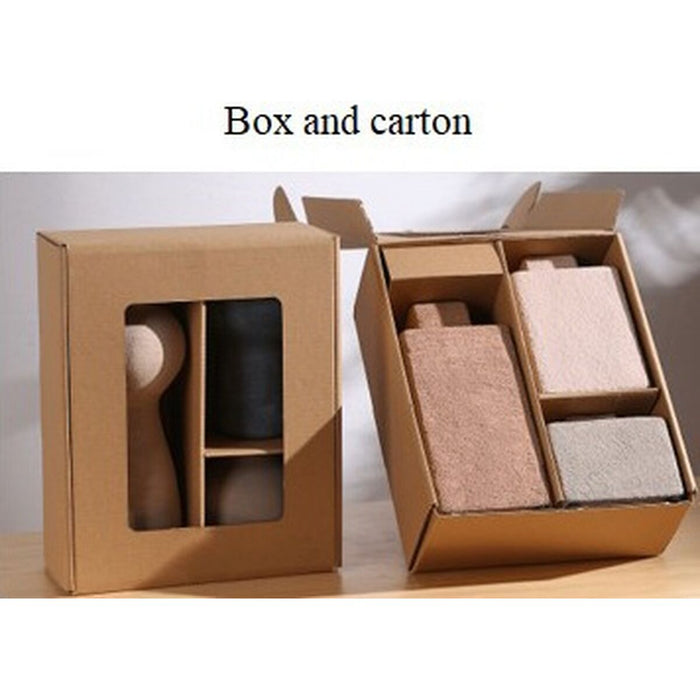 Vase Home ESPRIT Multicolour Stoneware (3 Pieces)