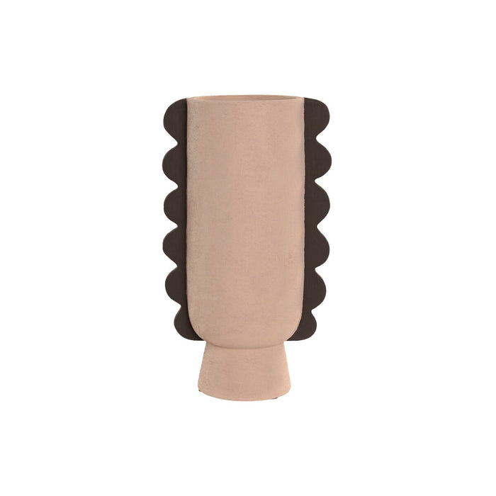 Vase Home ESPRIT Brown Stoneware