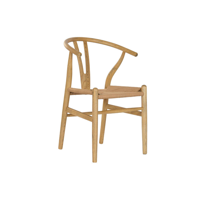 Dining Chair Home ESPRIT Natural Rattan Elm wood 55 x 46 x 80 cm