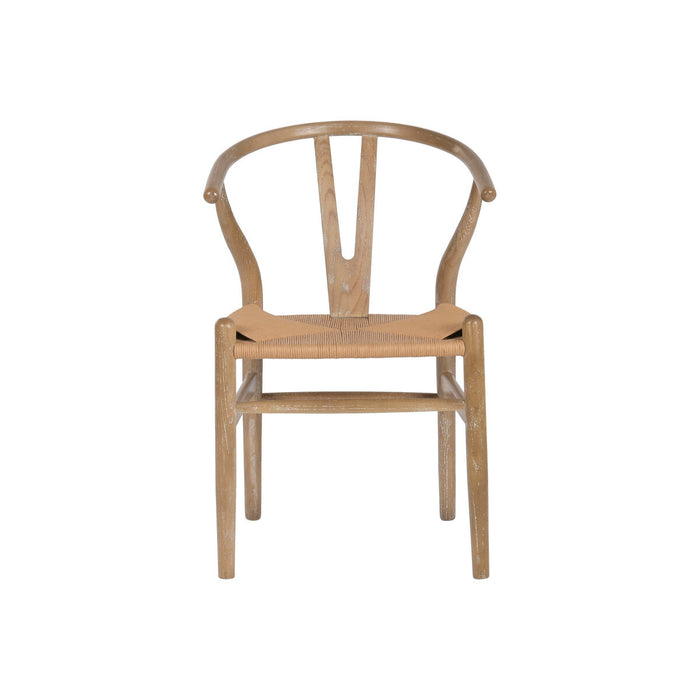 Dining Chair Home ESPRIT Natural Rattan Elm wood 55 x 46 x 80 cm