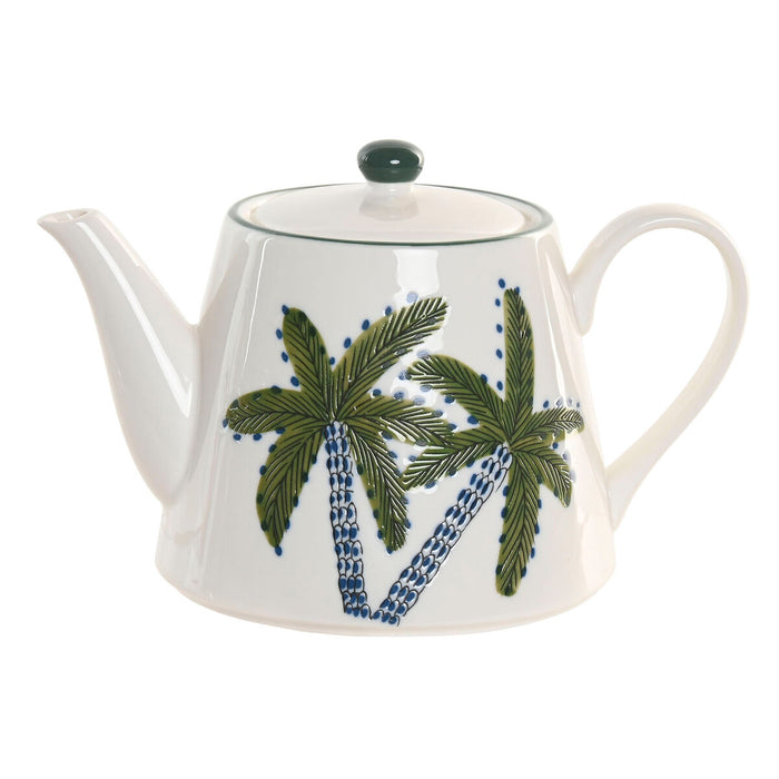 Teapot Home ESPRIT Blue Green Porcelain 850 ml