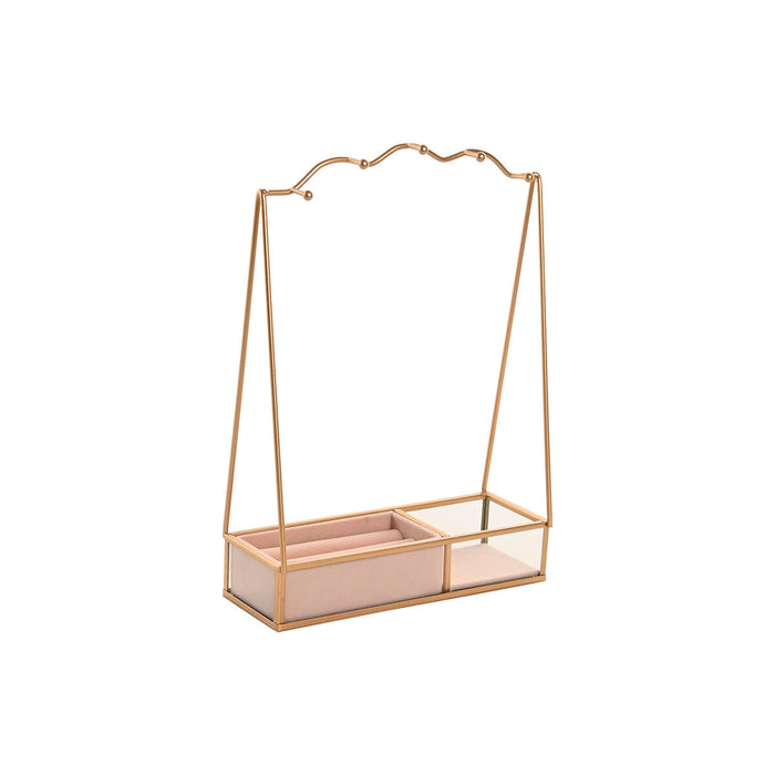 Jewelry box Home ESPRIT Beige Golden Metal