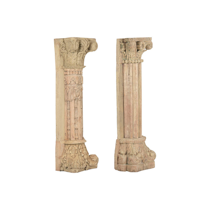 Decorative Figure Home ESPRIT Natural Column Stripped 35 X 25 X 125 CM