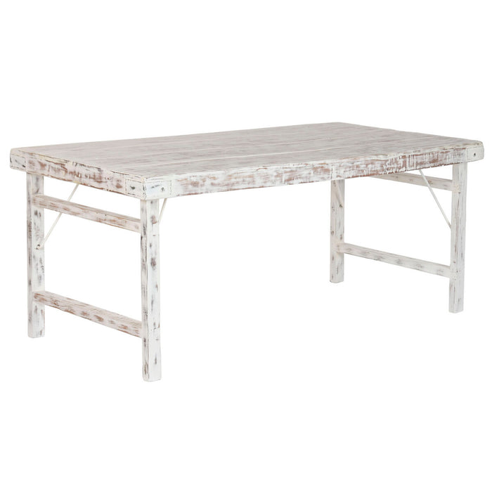 Dining Table Home ESPRIT Recycled Wood 182 x 90 x 76 cm