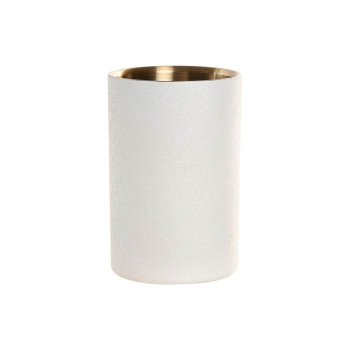 Bottle Cooler Home ESPRIT White Golden Stainless steel Aluminium 12 x 12 x 18 cm