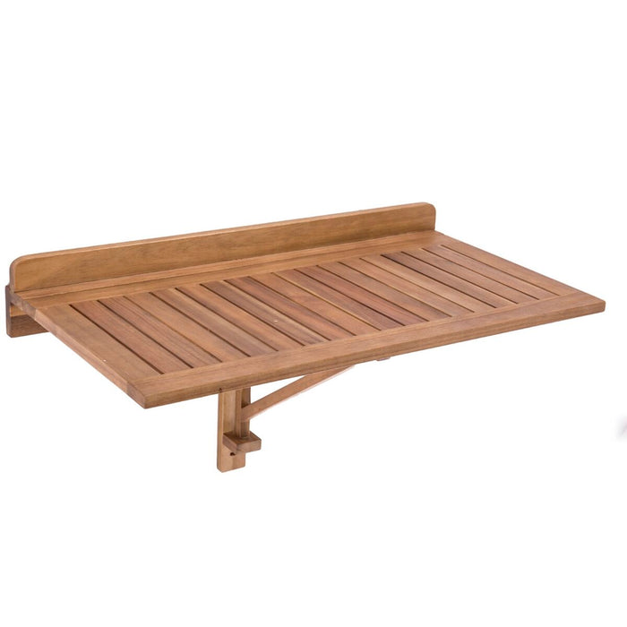 Folding table for balcony Nina Brown Acacia 80 x 47 x 45 cm