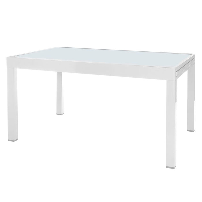 Expandable table Thais 135 x 90 x 74 cm Aluminium