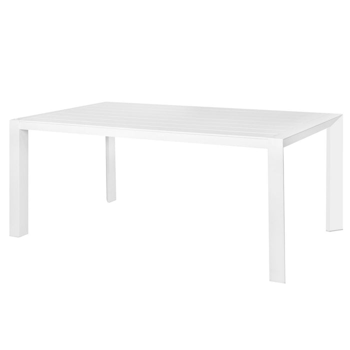 Dining Table Io White Aluminium 180 x 100 x 75 cm