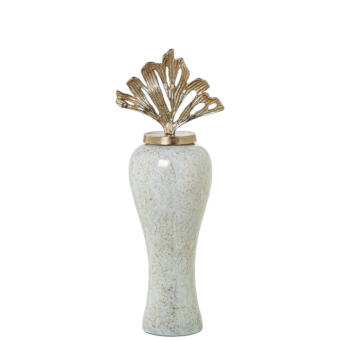 Vase Alexandra House Living Golden Crystal 29 x 23 x 76 cm