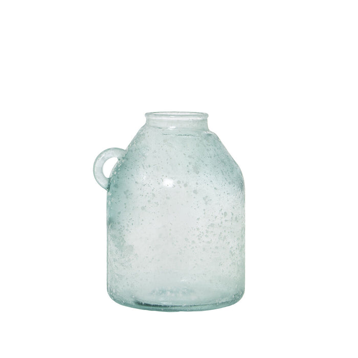Vase made from recycled glass Alexandra House Living White Crystal 18 x 18 x 23 cm